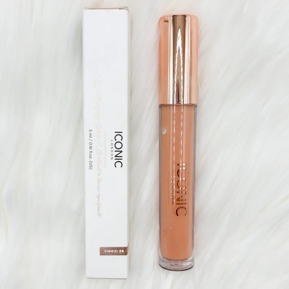 ICONIC LONDON Lip Plumping High-Shine Gloss “Nearly Nude”